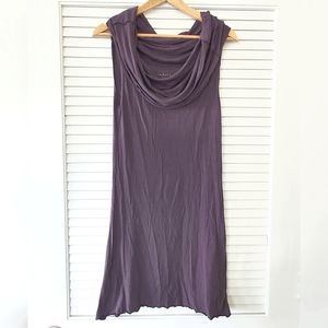 Caraucci Cowl Tank Dress Grey Size Medium